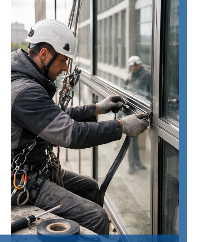 Ремонт витражных конструкций в Урае от 3647 р. | ВЫСОТНИК-Урй