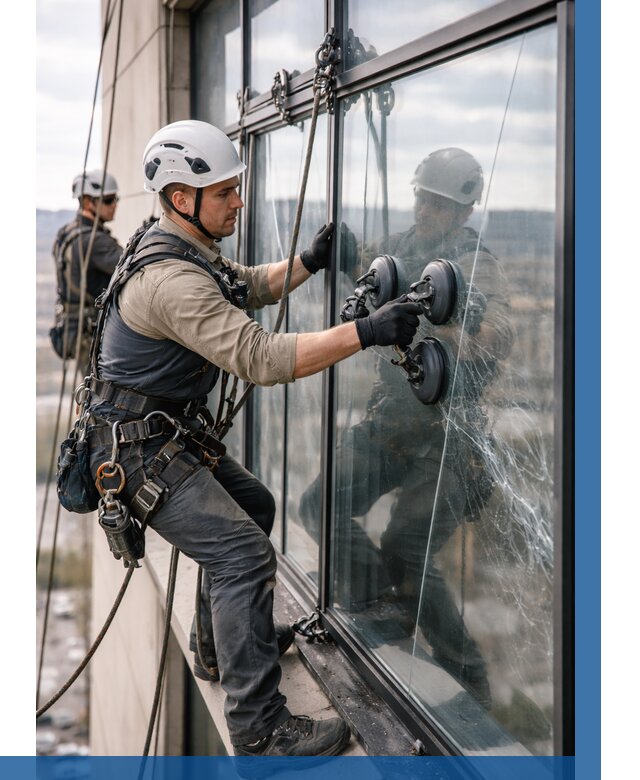 Замена стекла в витраже в Урае под ключ от 8858 р. | ВЫСОТНИК-Урй