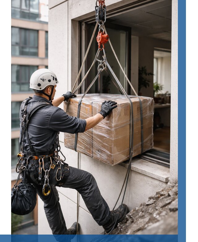 Подъем груза через окно в Урае от 4689 р. | ВЫСОТНИК-Урй