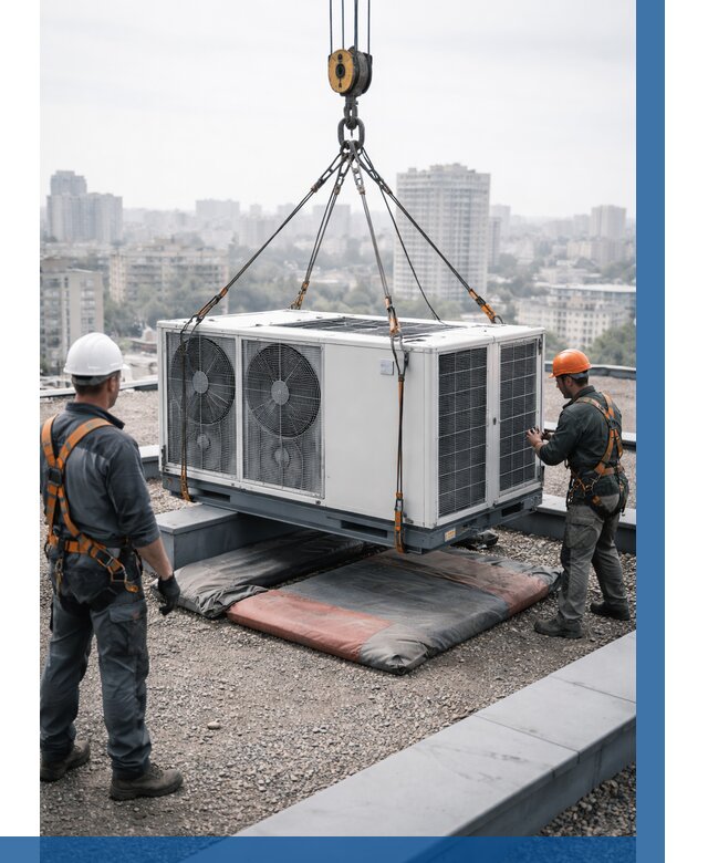 Подъем груза на крышу в Урае от 5211 р. | ВЫСОТНИК-Урй заказать