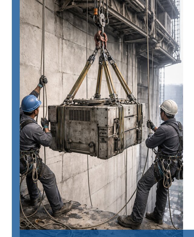 Такелажные работы на высоте, подъем и монтаж грузов в Урае