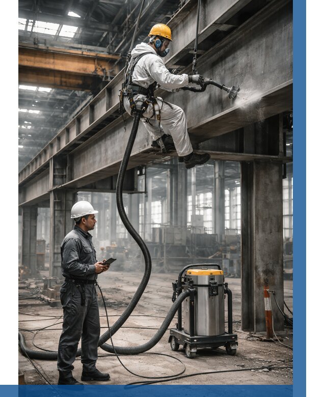 Обеспыливание конструкций в цехе в Урае от 4377 р. | ВЫСОТНИК-Урй