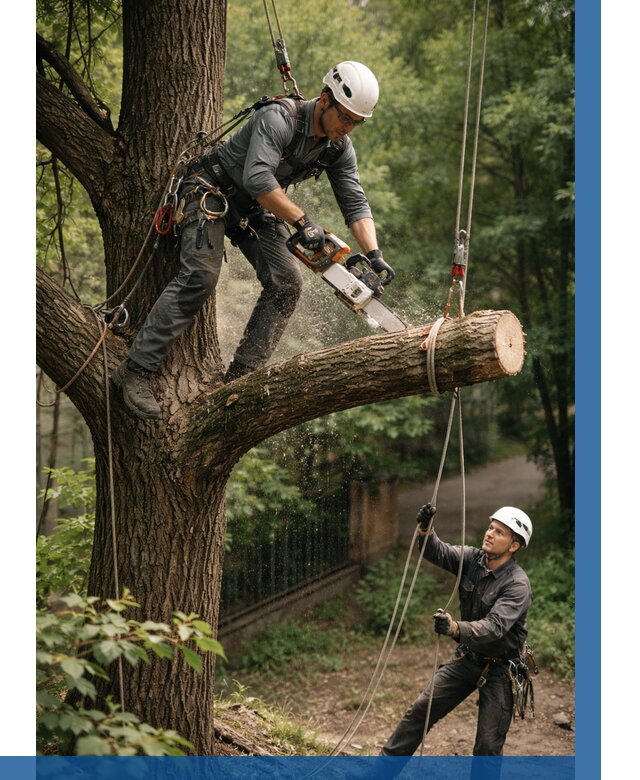 Спил деревьев альпинистами в Урае от 8337 р. | ВЫСОТНИК-Урй