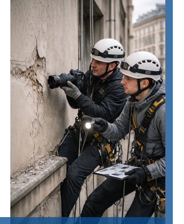 Фотофиксация дефектов фасада в Урае от 4689 р. | ВЫСОТНИК-Урй