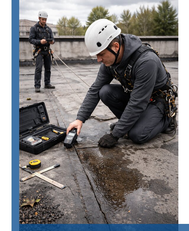 Обследование кровли на протечки и выявление дефектов в Урае