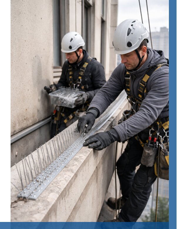 Установка шипов от птиц в Урае от 886 р. | ВЫСОТНИК-Урй